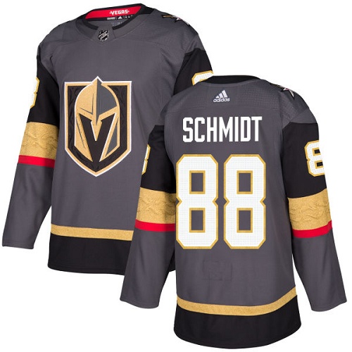 Adidas Men Vegas Golden Knights #88 Nate Schmidt Grey Home Authentic Stitched NHL Jersey